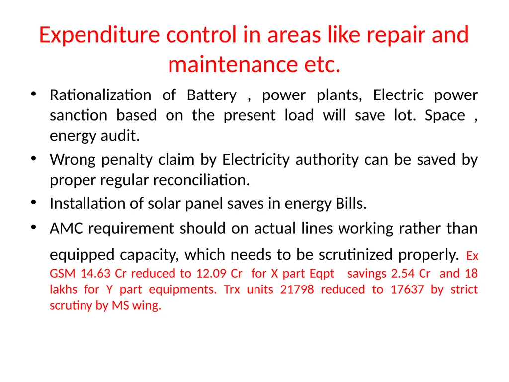 Suggestions for the betterment of the organization - slide 13 of 23