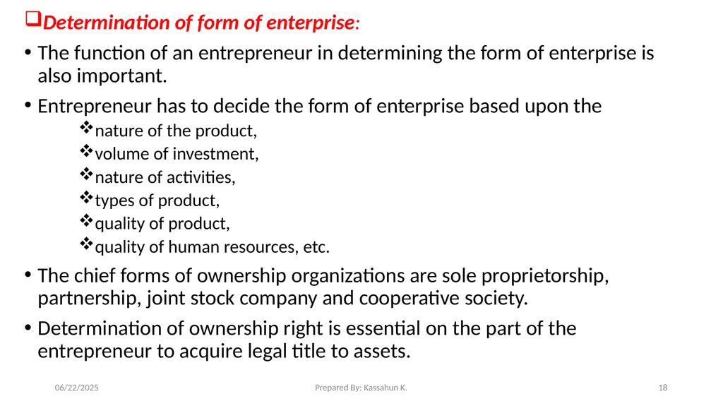 Chapter 1. Introduction 1.1 Entrepreneur and - slide 18 of 34