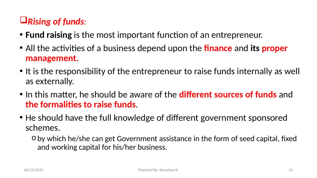 Chapter 1. Introduction 1.1 Entrepreneur and - slide 15 of 34