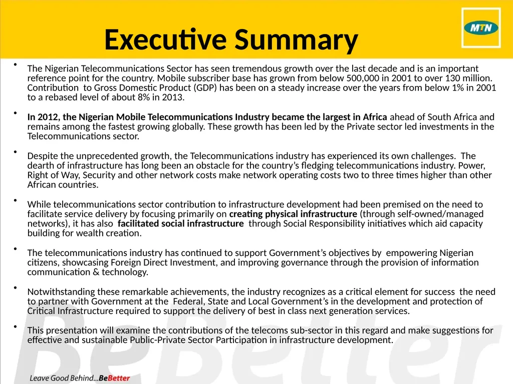 PPP Projects in Nigeria: Current prospects in - slide 3 of 13