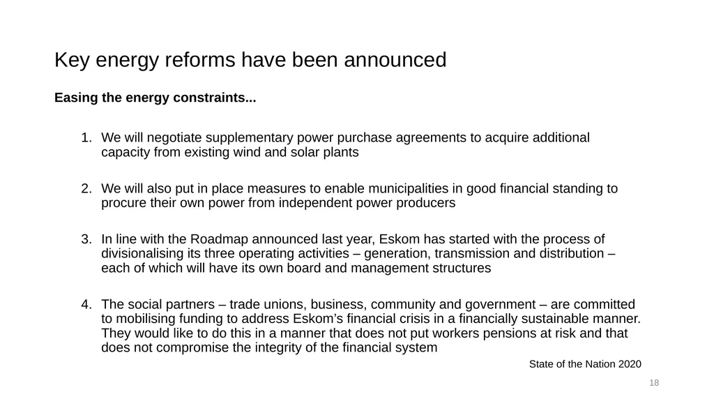 Accelerating fundamental structural transformation - slide 18 of 48