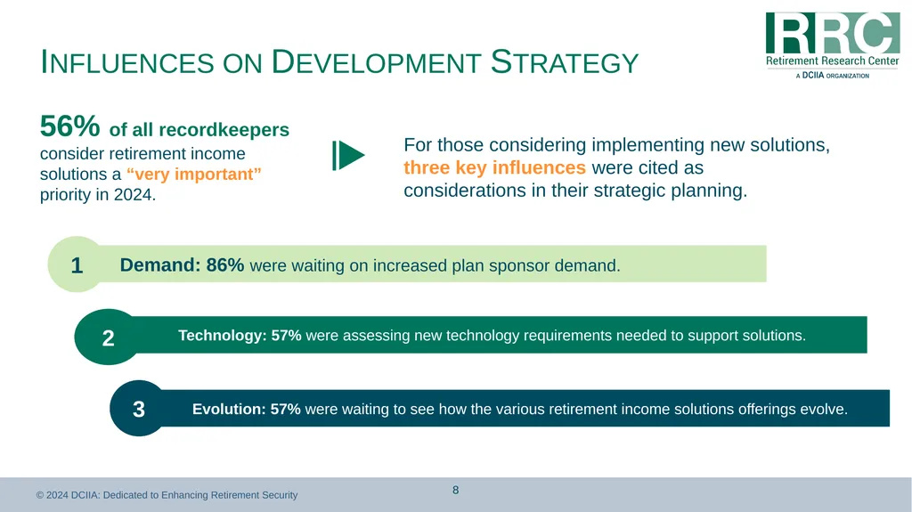 Retirement Income Solutions: Recordkeeper Study - slide 8 of 31