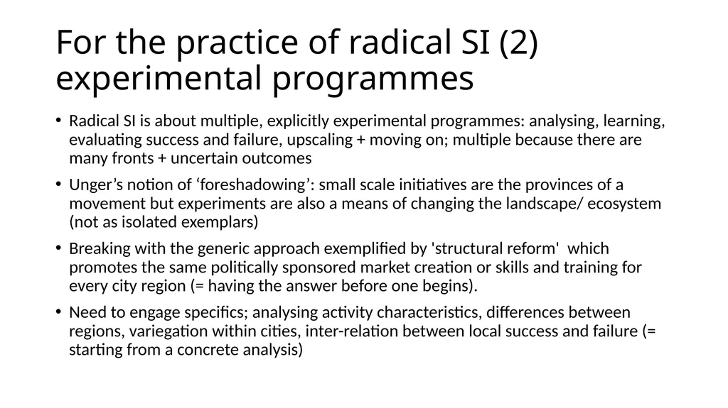 Radical social innovation Julie Froud and Karel - slide 11 of 13
