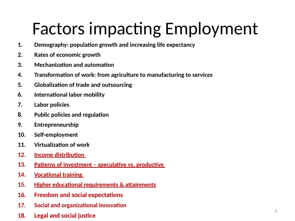 Prospects for Full Employment Presented at the - slide 5 of 11