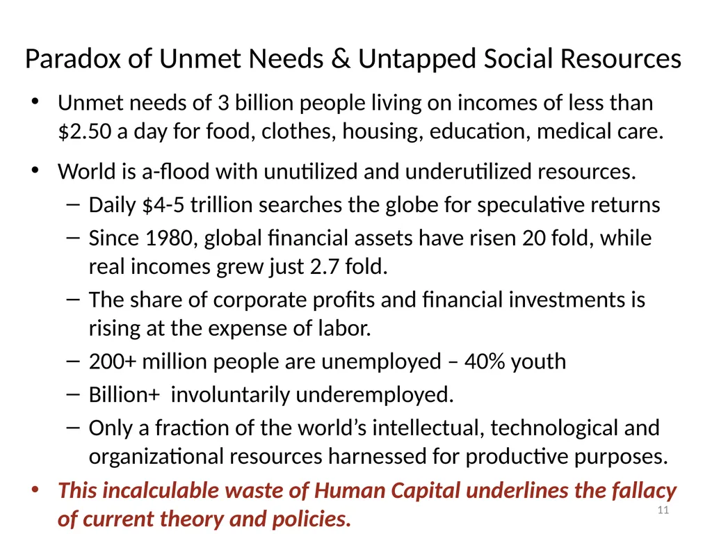 Prospects for Full Employment Presented at the - slide 11 of 11