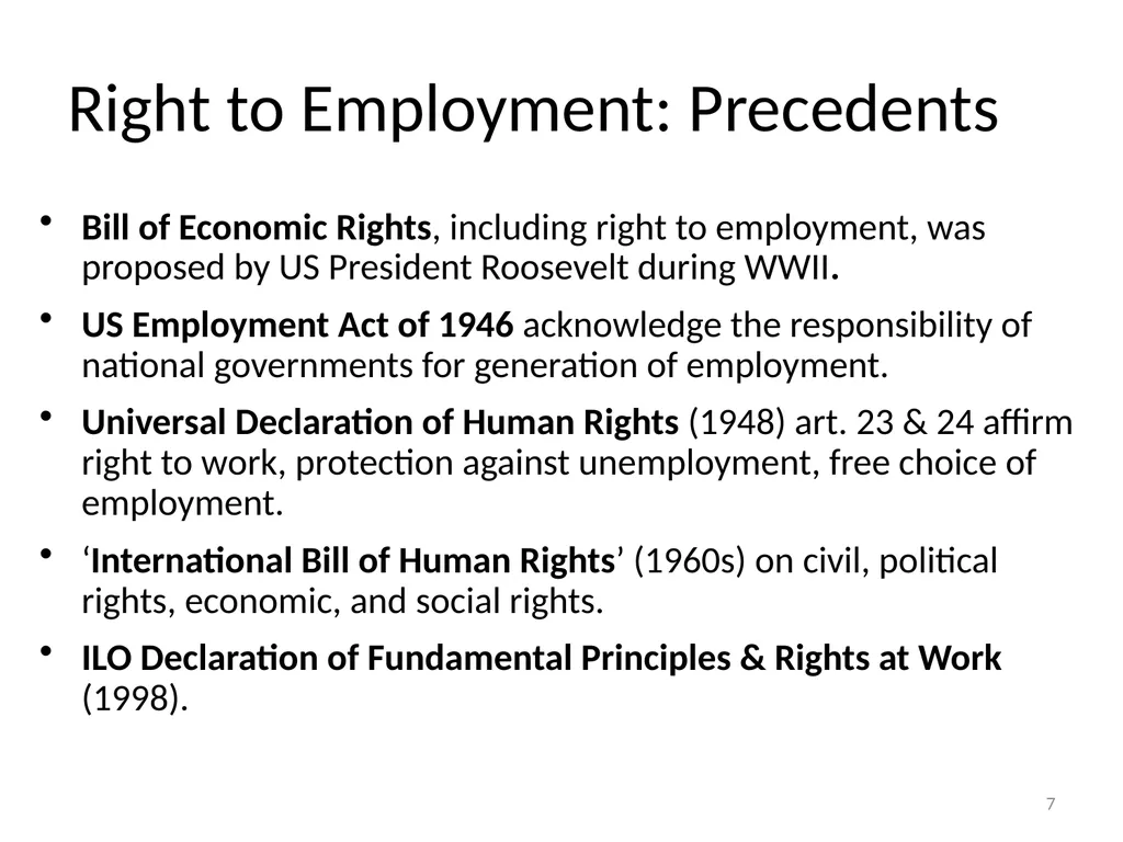 Prospects for Full Employment Presented at the - slide 7 of 11