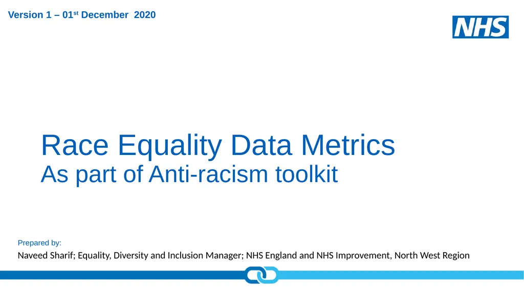 Race Equality Data Metrics As part of Anti-racism - slide 1 of 11