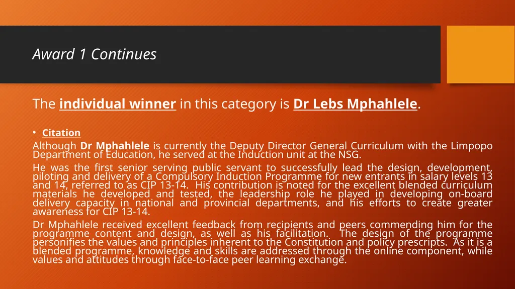 PSTF Achievers Awards 17 October 2017 Gallagher - slide 3 of 14