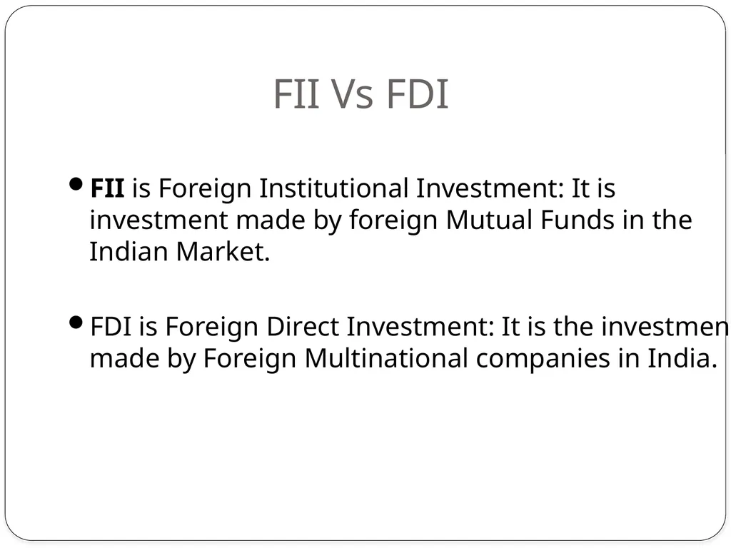 Foreign Investment In INDIA Foreign Direct - slide 18 of 22