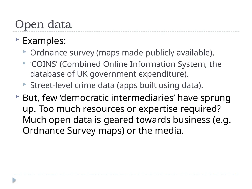 e-Government: perspectives from public policy Dr - slide 43 of 45