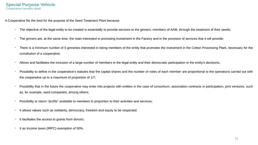 Business Plan Presentation Cotton Seed Treatment - slide 22 of 59
