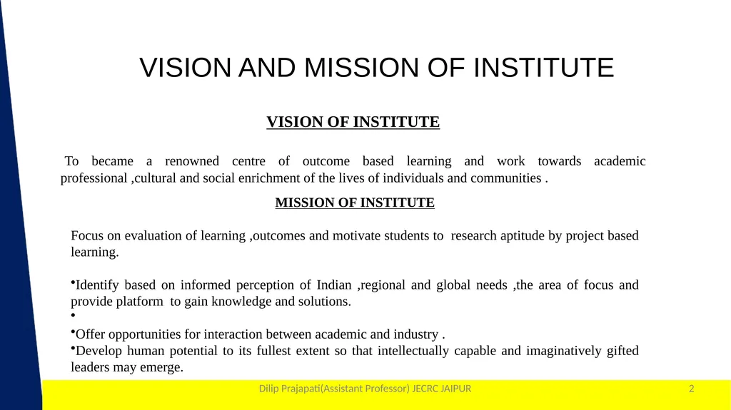 1 Year & Sem. – I Year & I SEM - slide 2 of 33