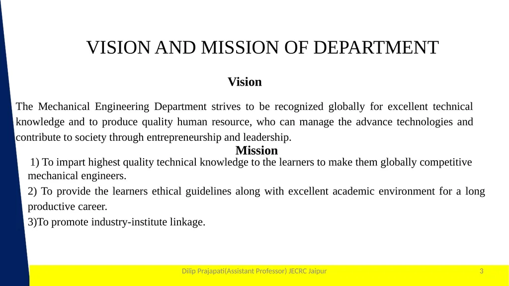 1 Year & Sem. – I Year & I SEM - slide 3 of 33