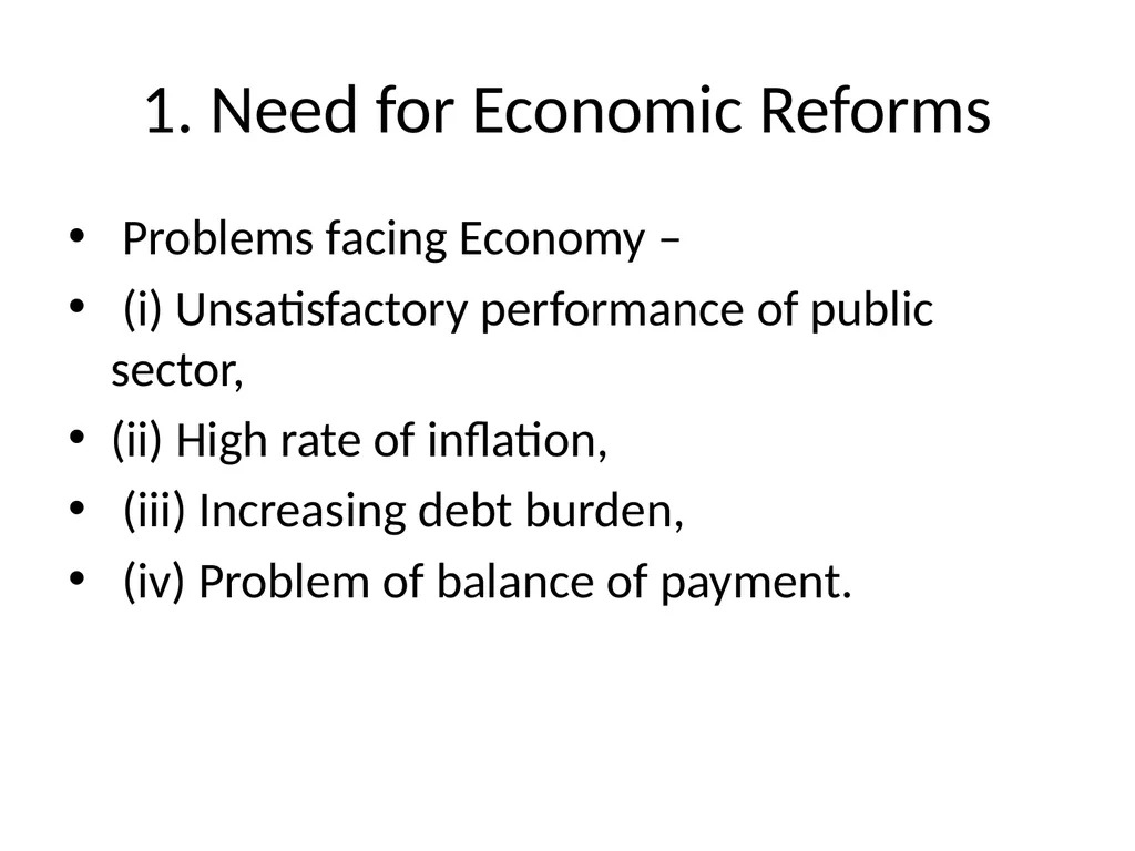 CHAPTER – 3 ECONOMIC REFORMS IN INDIA SINCE 1991 - slide 2 of 43