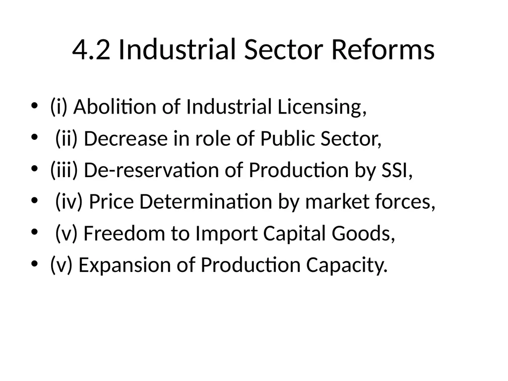 CHAPTER – 3 ECONOMIC REFORMS IN INDIA SINCE 1991 - slide 9 of 43