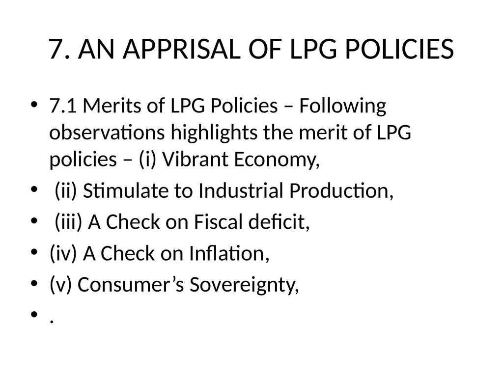 CHAPTER – 3 ECONOMIC REFORMS IN INDIA SINCE 1991 - slide 27 of 43