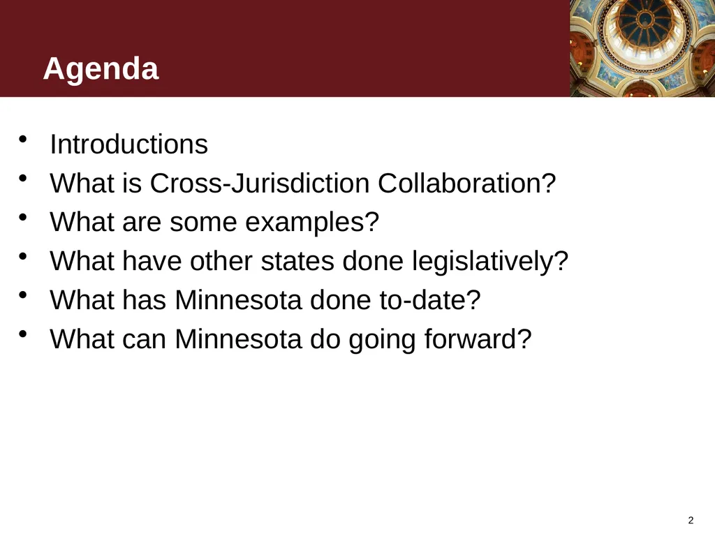 January 25, 2012 Cross-Jurisdiction Collaboration - slide 2 of 21
