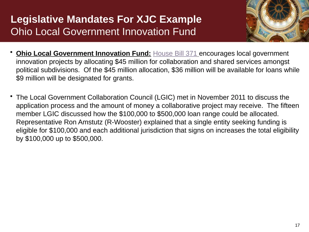 January 25, 2012 Cross-Jurisdiction Collaboration - slide 17 of 21