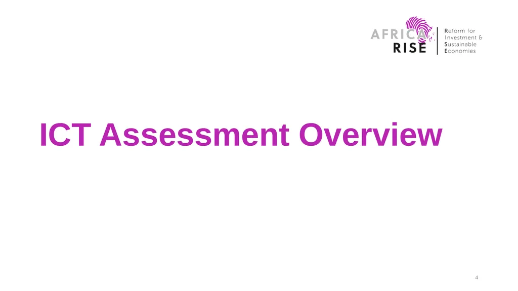Africa RISE “Reform for Investment and Sustainable - slide 4 of 19
