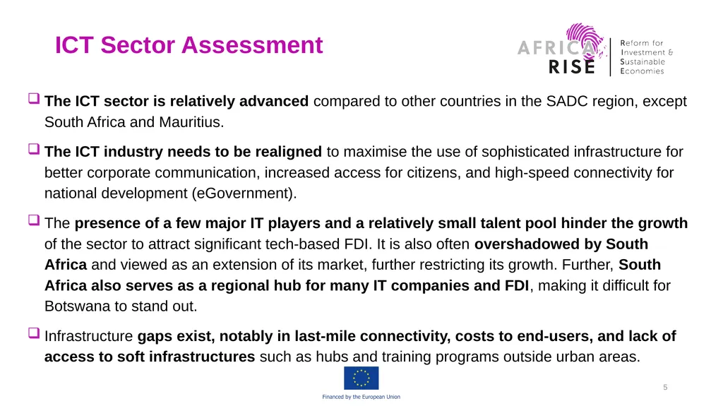 Africa RISE “Reform for Investment and Sustainable - slide 5 of 19