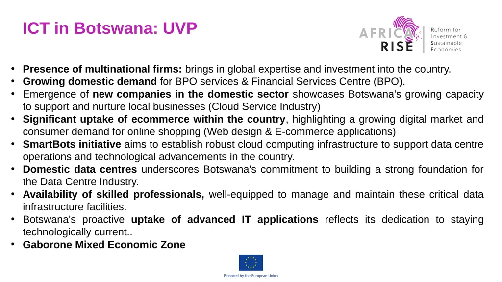 Africa RISE “Reform for Investment and Sustainable - slide 17 of 19