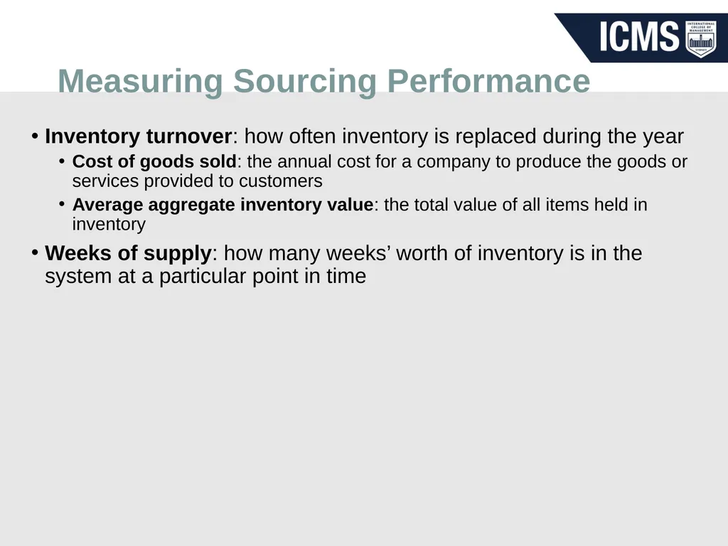Sourcing materials and services Procurement MGT804 - slide 23 of 27