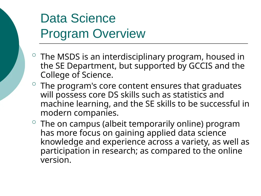 Masters of Science in Software Engineering Masters - slide 6 of 59