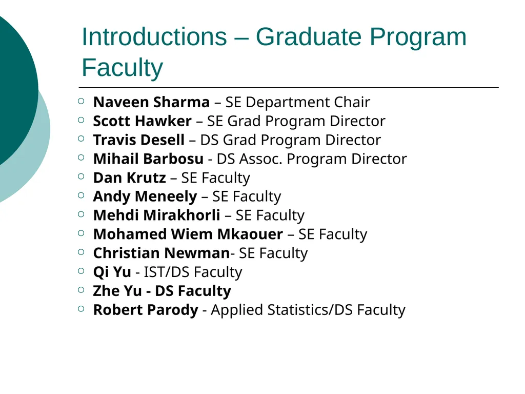 Masters of Science in Software Engineering Masters - slide 25 of 59