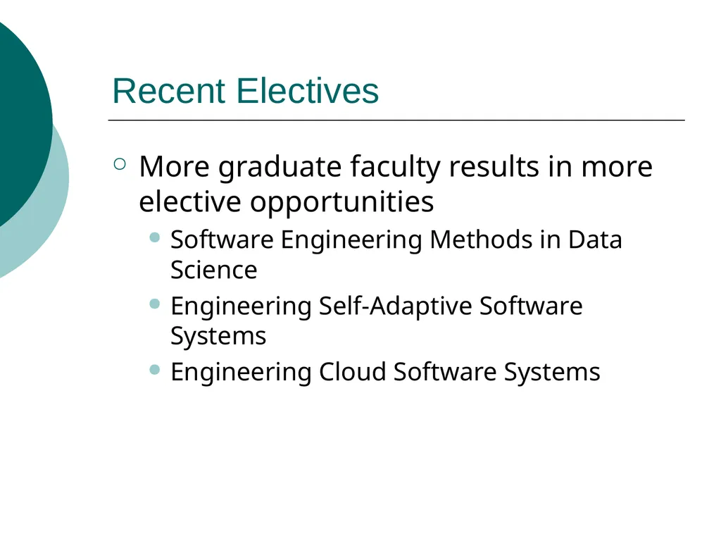 Masters of Science in Software Engineering Masters - slide 34 of 59