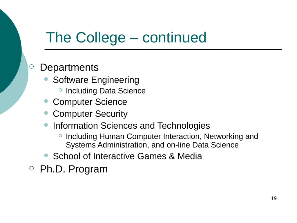 Masters of Science in Software Engineering Masters - slide 19 of 59