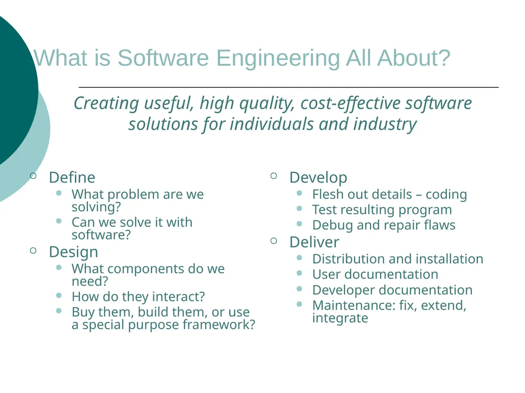 Masters of Science in Software Engineering Masters - slide 10 of 59