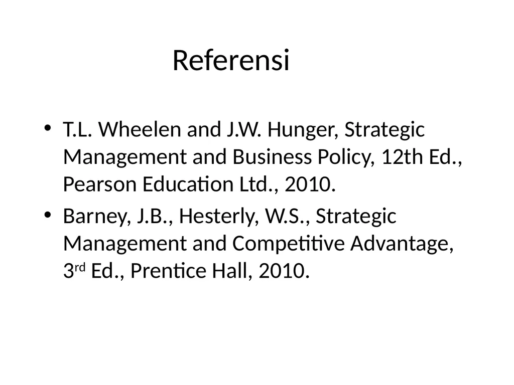 FUNCTIONAL STRATEGY Magister Management Program - slide 2 of 16