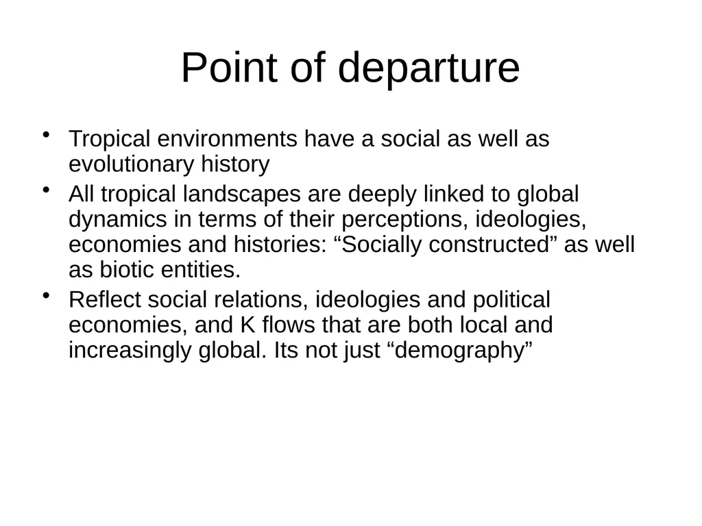 Modern Political ecologies: landscapes of social - slide 3 of 17