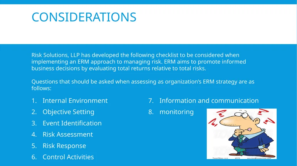 Enterprise Risk MANAGEMENT workshop by Hadeel - slide 13 of 14