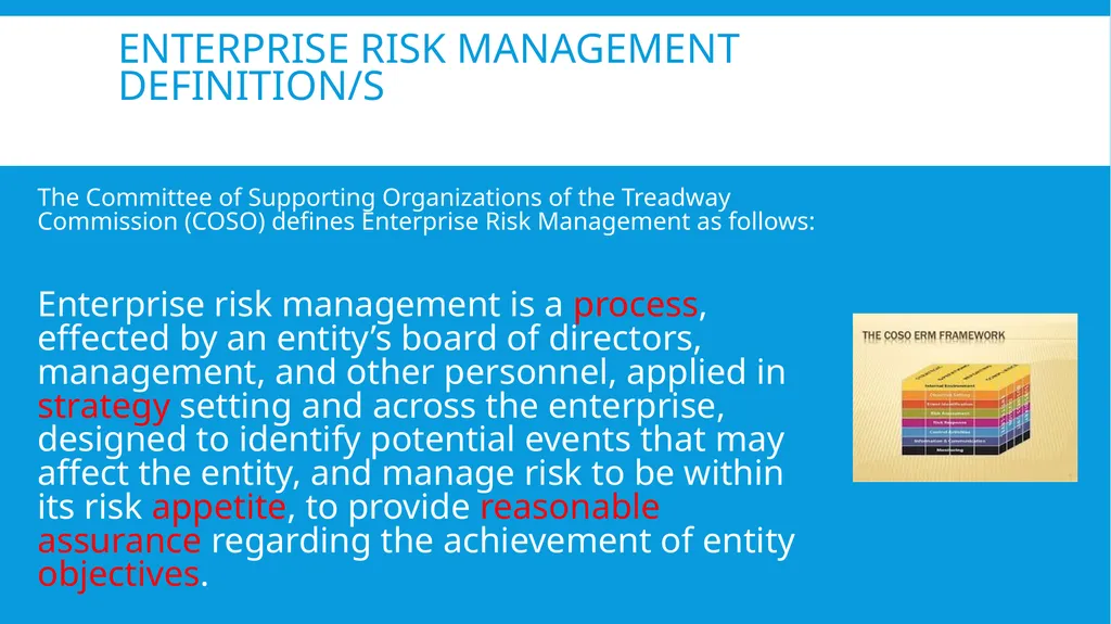 Enterprise Risk MANAGEMENT workshop by Hadeel - slide 5 of 14