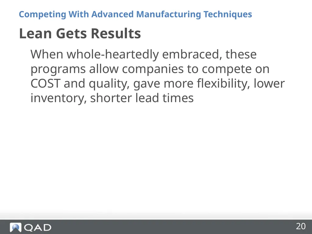 Insourcing and Competing With Advanced - slide 20 of 48