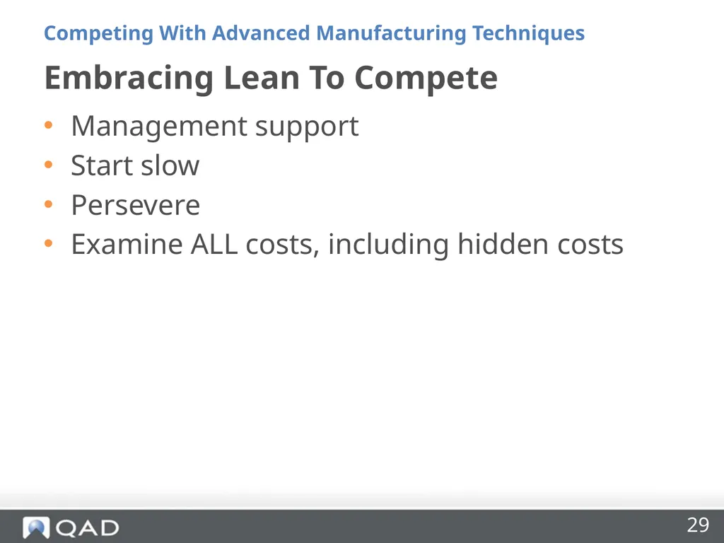 Insourcing and Competing With Advanced - slide 29 of 48