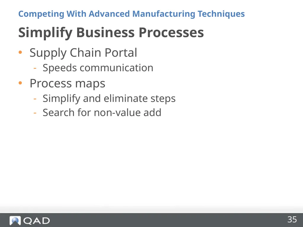 Insourcing and Competing With Advanced - slide 35 of 48