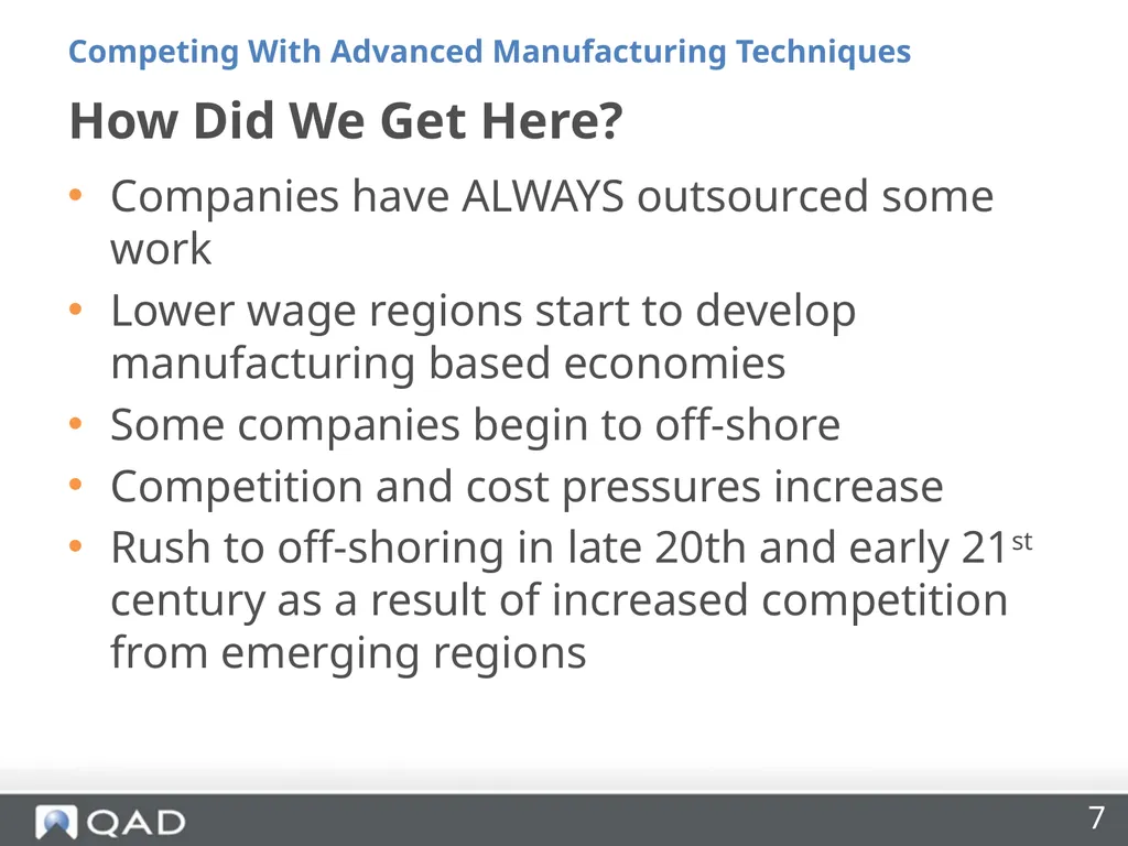 Insourcing and Competing With Advanced - slide 7 of 48