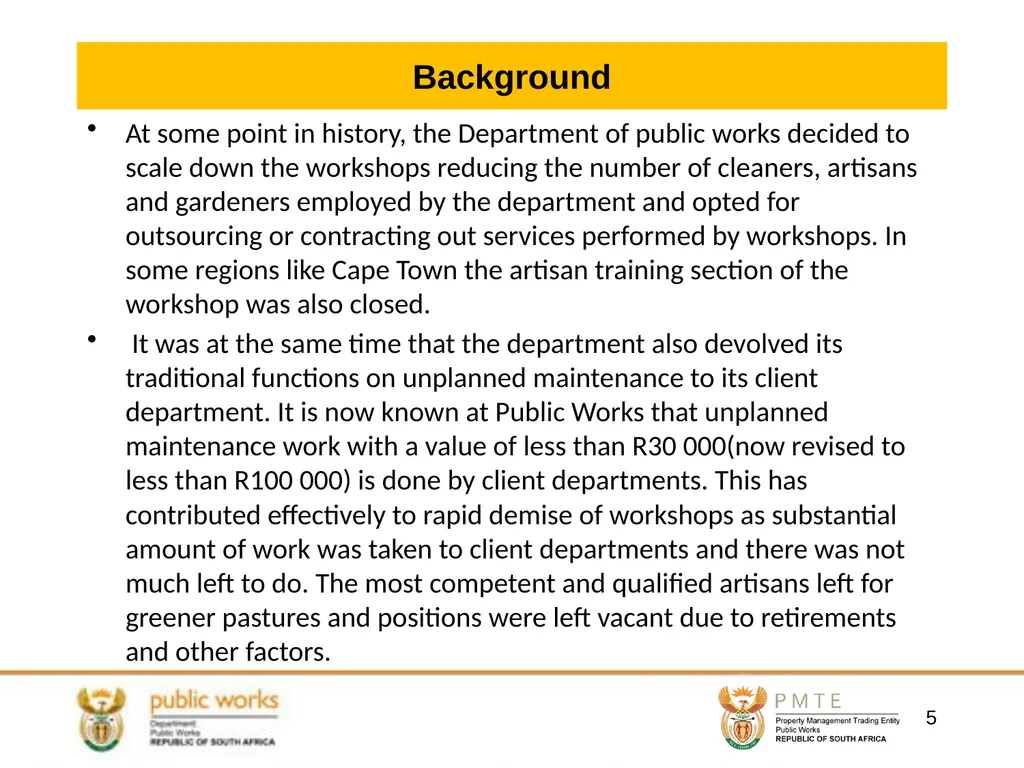 DEPARTMENTAL WORKSHOPS PROPOSED RESUSCITATION AND - slide 5 of 23