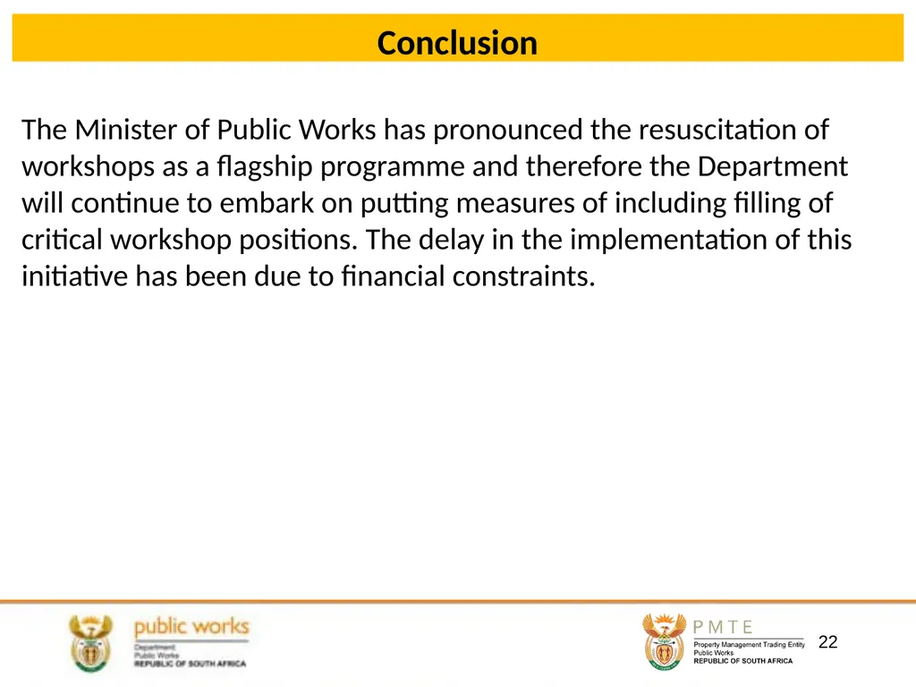DEPARTMENTAL WORKSHOPS PROPOSED RESUSCITATION AND - slide 22 of 23