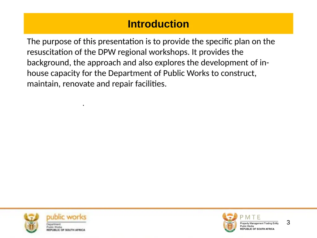 DEPARTMENTAL WORKSHOPS PROPOSED RESUSCITATION AND - slide 3 of 23