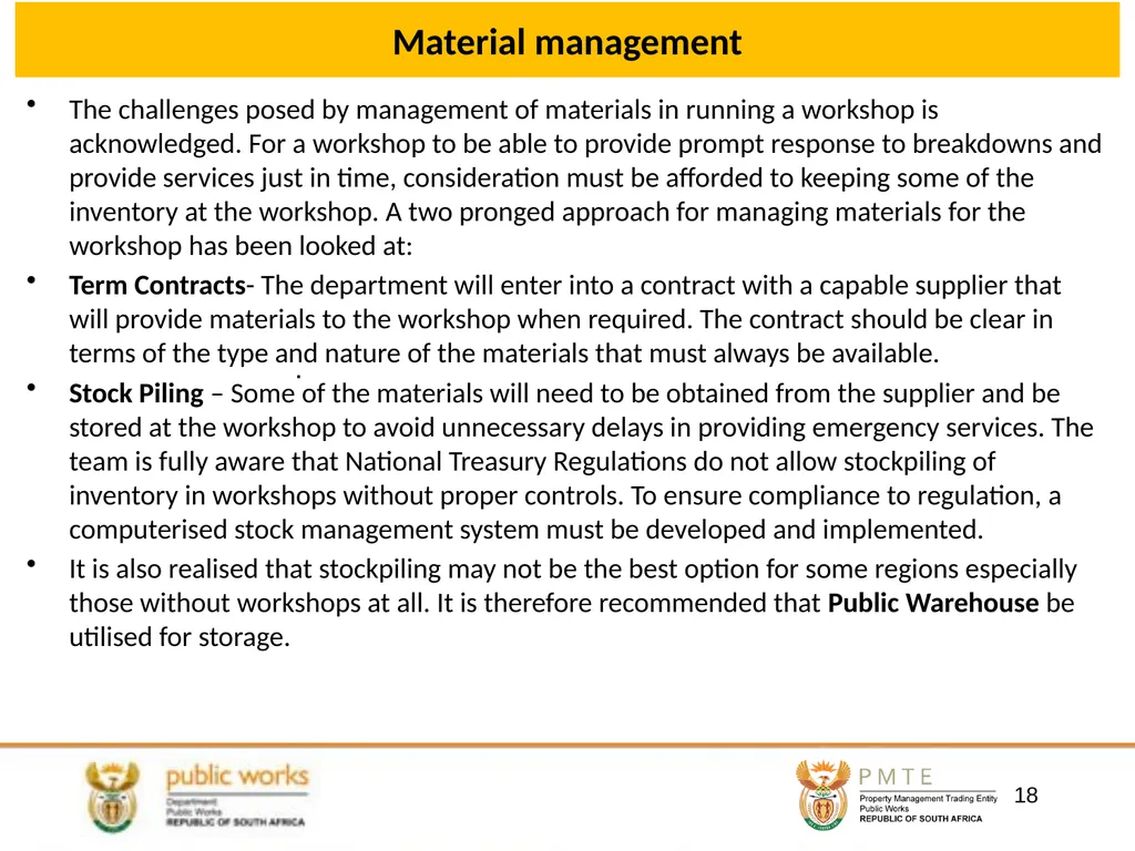 DEPARTMENTAL WORKSHOPS PROPOSED RESUSCITATION AND - slide 18 of 23