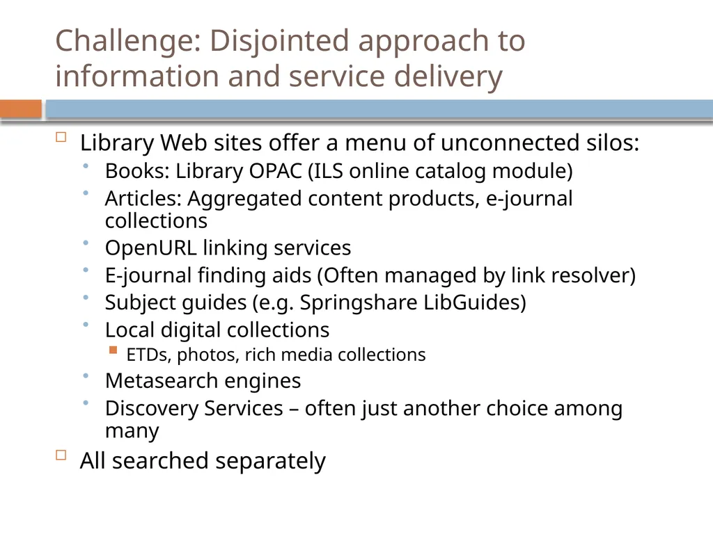 The Evolving Role of the Librarian: Trends and - slide 27 of 47