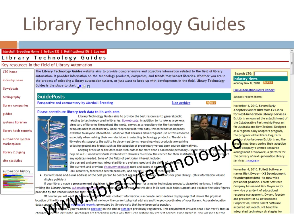 The Evolving Role of the Librarian: Trends and - slide 2 of 47