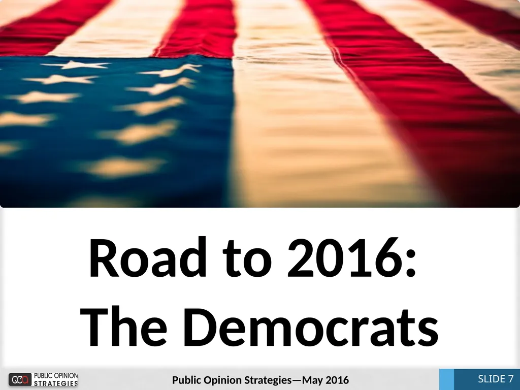 National Update May 2016 Bill McInturff SLIDE 1 - slide 7 of 31