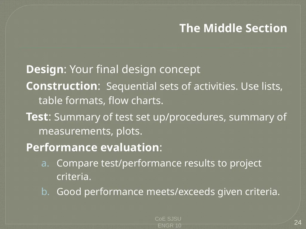 Tips for Great Oral Presentations ENGR 10 Charles - slide 24 of 36