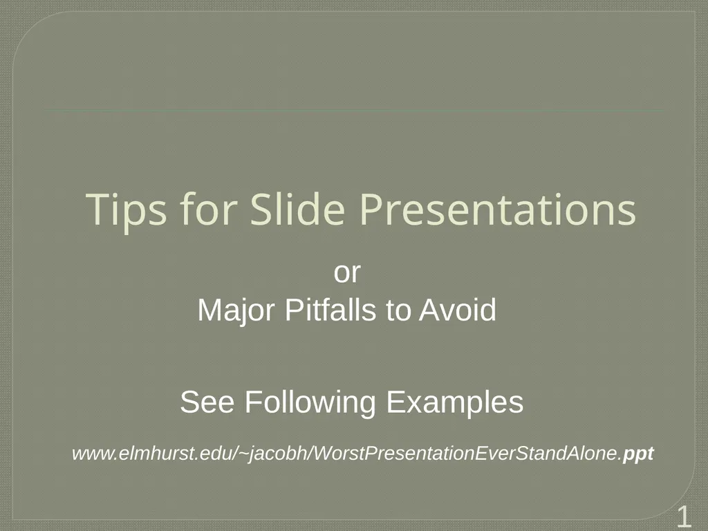 Tips for Great Oral Presentations ENGR 10 Charles - slide 12 of 36