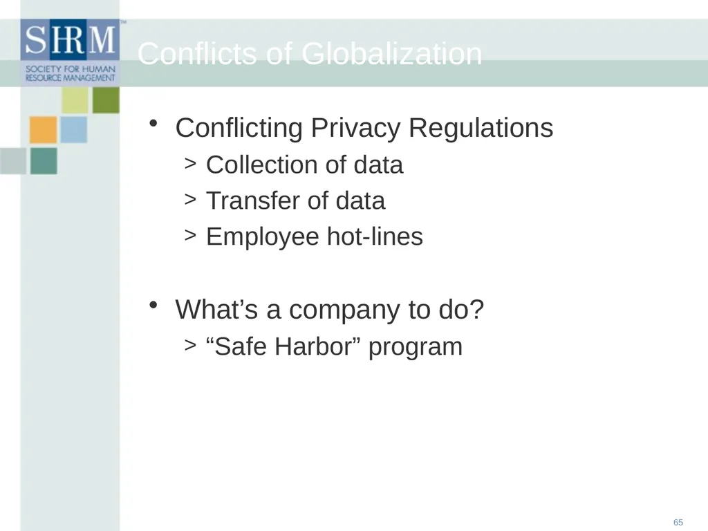 HR Data Management: An Historical, Technological - slide 65 of 68