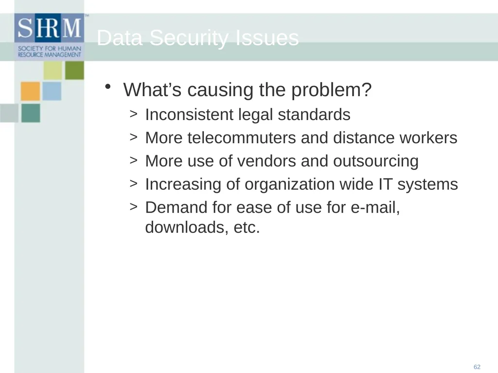 HR Data Management: An Historical, Technological - slide 62 of 68